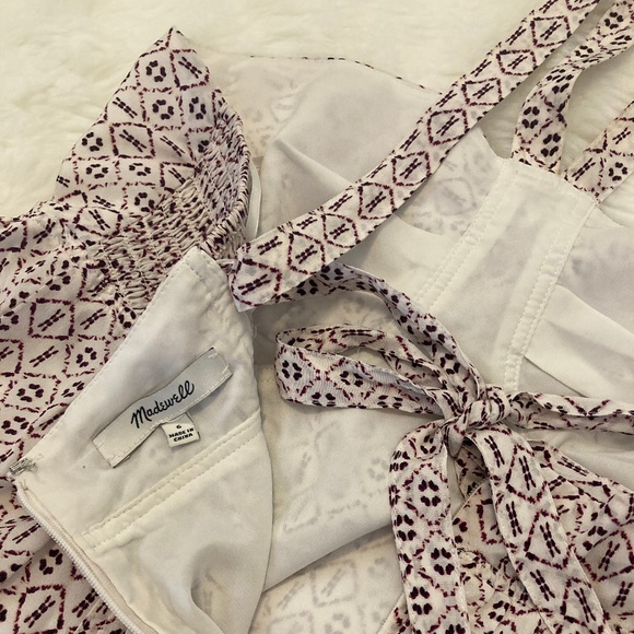 Madewell Silk Convertible Halter Dress Echo Grid 6 - Picture 7 of 7